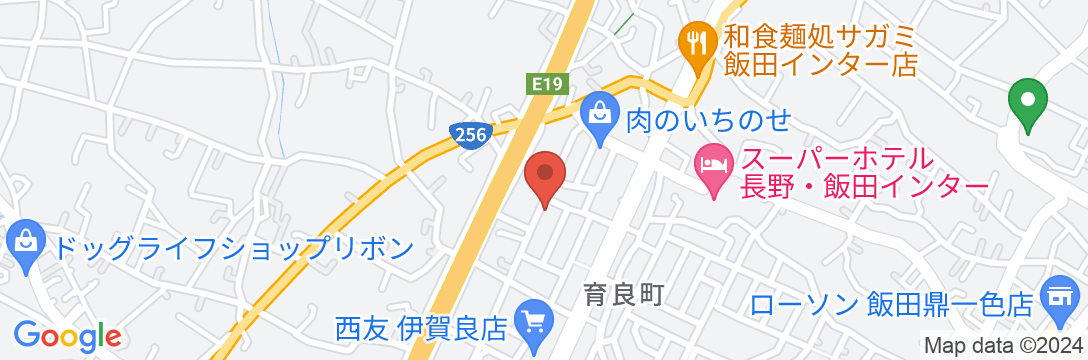 ビジネスホテル エルボン飯田の地図