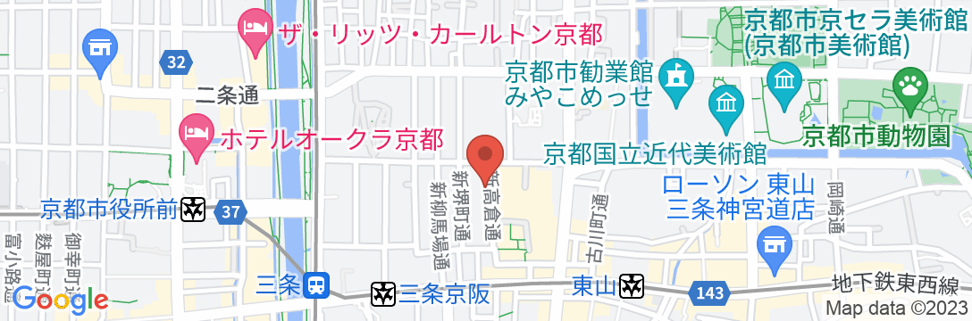 ホテル丸福 京都東山の地図