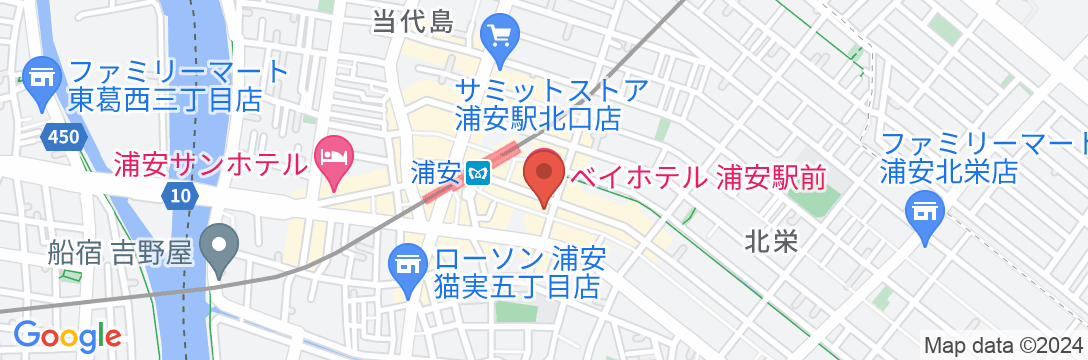 BAY HOTEL 浦安駅前の地図