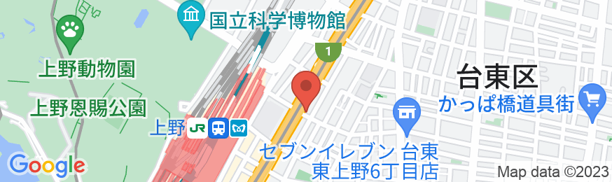MIMARU東京 上野EASTの地図