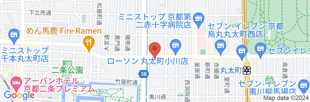 丸太町クリスタルホテルの地図
