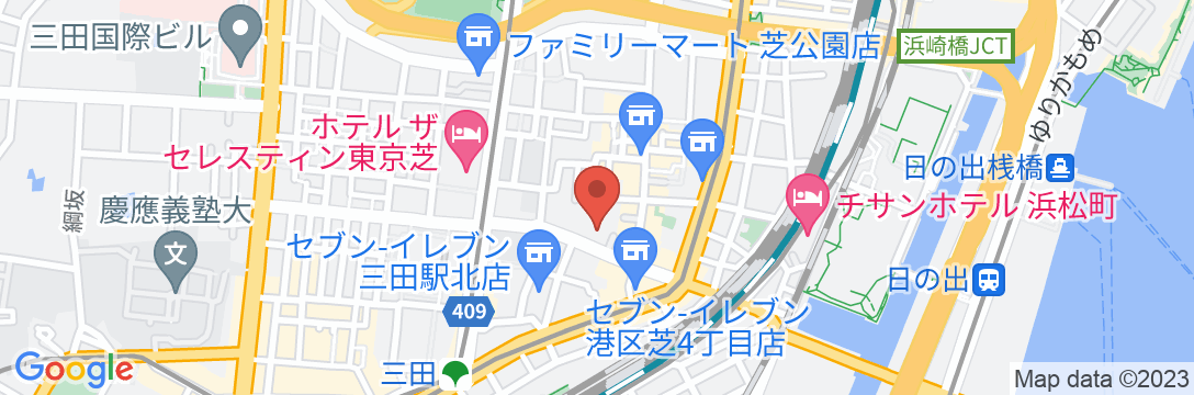 スーパーホテル東京・芝【高濃度人工炭酸泉 開城の湯】の地図