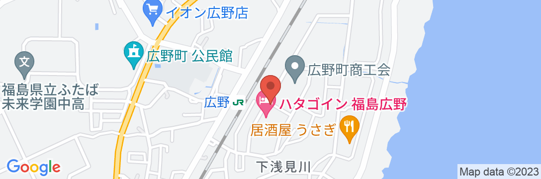 ハタゴイン福島広野の地図