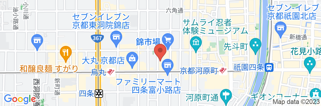 THE POCKET HOTEL(ザ・ポケットホテル)京都四条烏丸の地図