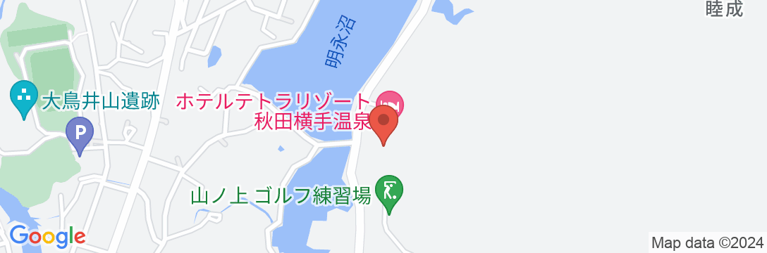 ホテルテトラリゾート秋田横手温泉の地図