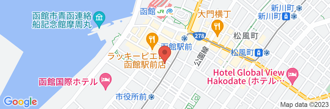 アパホテル〈函館駅前〉の地図