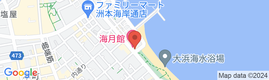 淡路島洲本温泉 海月舘の地図