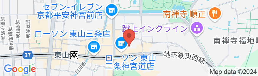 京都旅庵 然の地図