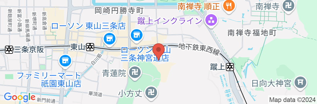 東山 粟田庵の地図