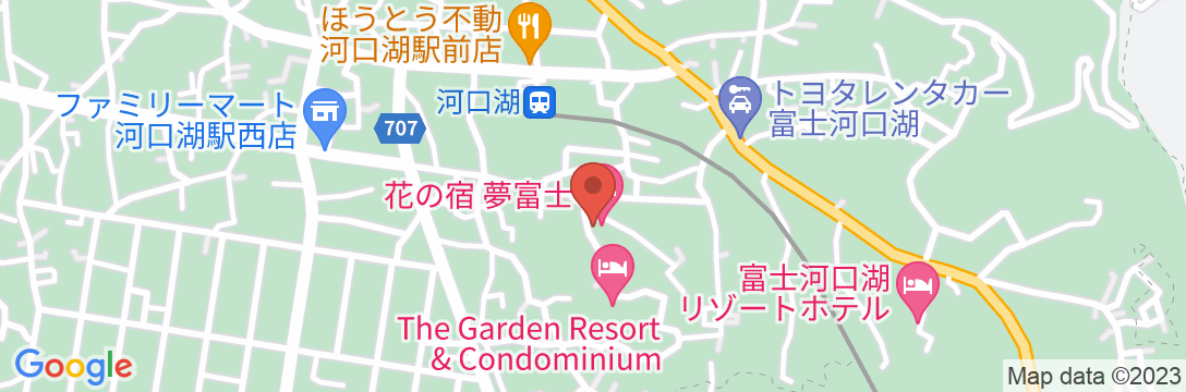 花の宿 夢富士の地図