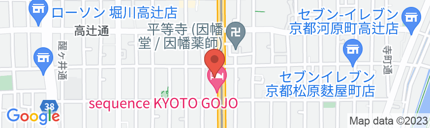 京王プレリアホテル京都烏丸五条の地図