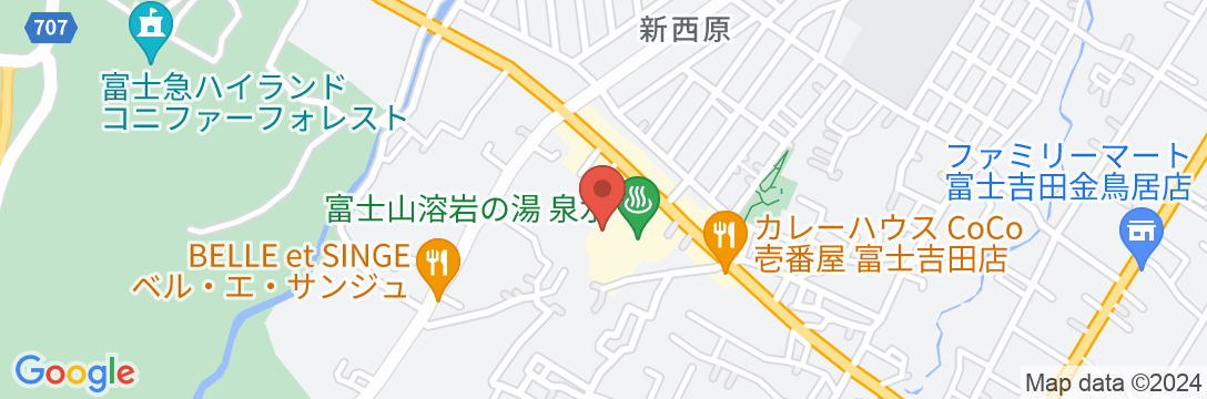 富士山リゾートログハウス ふようの宿の地図
