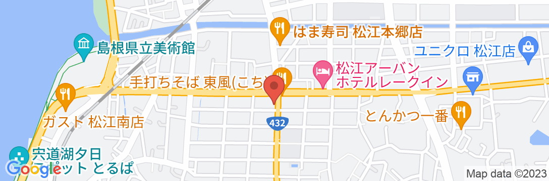 Rakuten STAY HOUSE x WILL STYLE 松江の地図