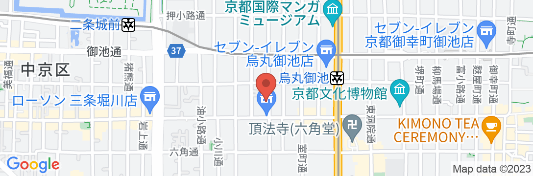 MIMARU京都 新町三条の地図