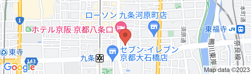 ホステル添(TEN)京都駅前の地図