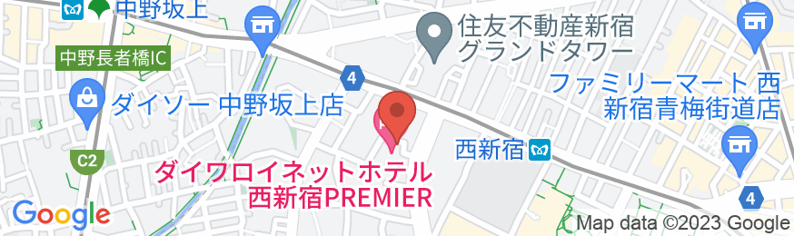 ダイワロイネットホテル西新宿 PREMIERの地図
