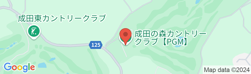 成田の森カントリークラブの地図