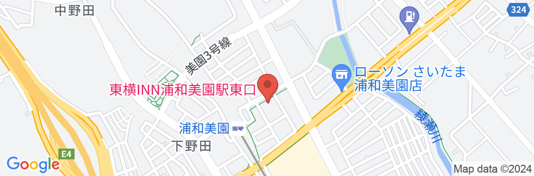 東横INN浦和美園駅東口の地図