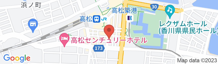 ハイパーイン高松駅前の地図