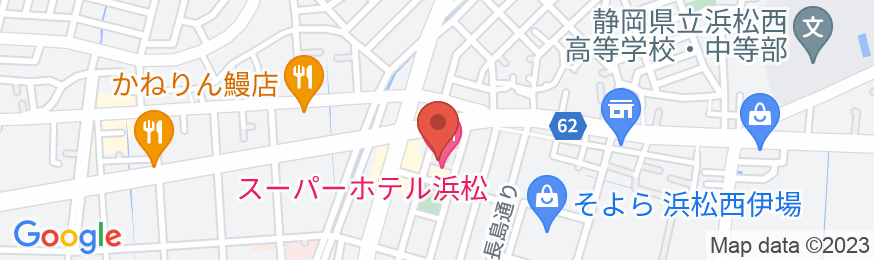 スーパーホテル浜松 天然温泉「浜松出世の湯」の地図