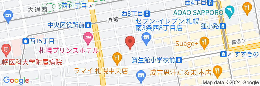 ホテルラフィナート札幌の地図