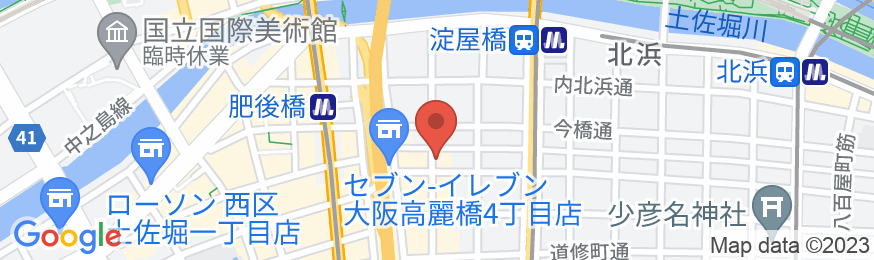 三交イン大阪淀屋橋～四季乃湯～の地図