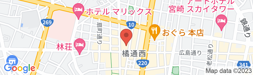 コンフォートホテル宮崎の地図
