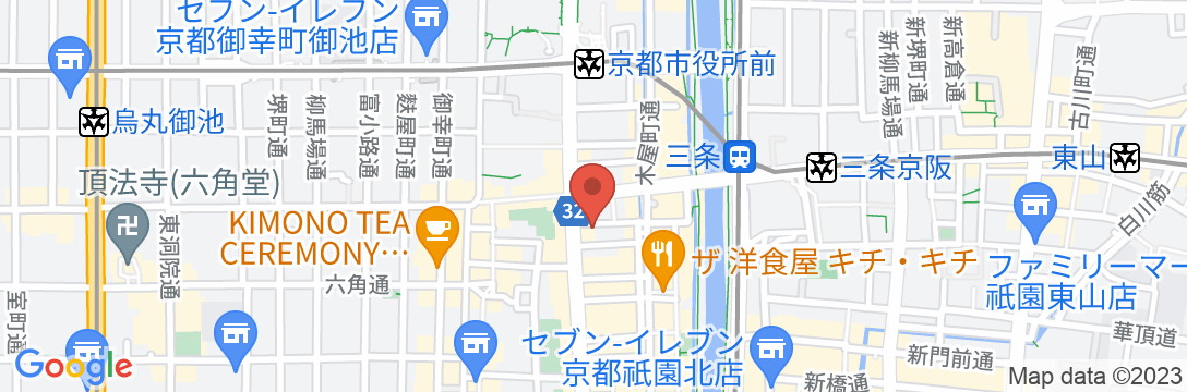 クロスホテル京都(ORIXHOTELS&RESORTS)の地図