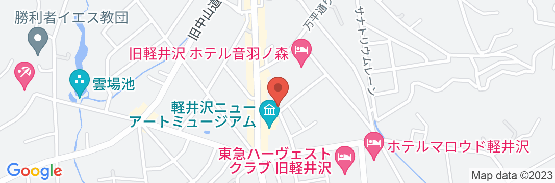 ホテル軽井沢エレガンスの地図