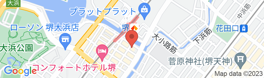 くれたけイン南海堺駅前の地図