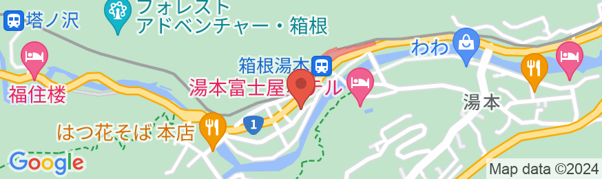 Yumoto Station Hotel MIRAHAKONEの地図