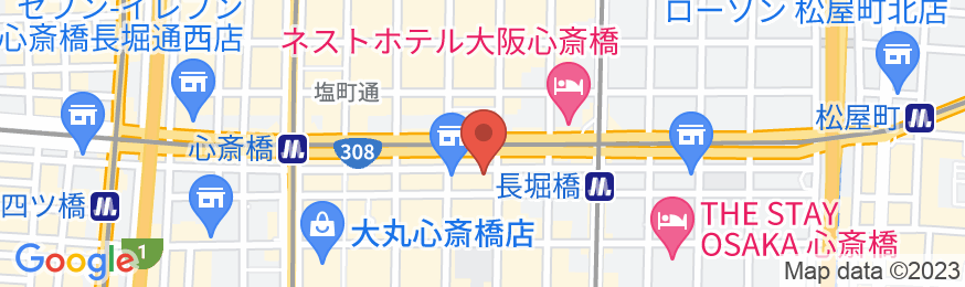 相鉄フレッサイン 大阪心斎橋の地図