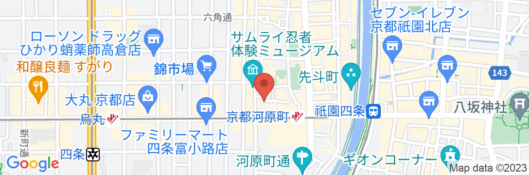 東急ステイ京都阪井座(四条河原町)の地図