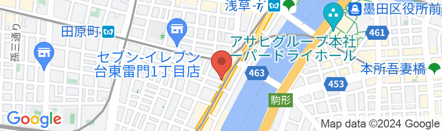 アパホテル〈浅草駅前〉(全室禁煙)の地図