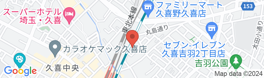 久喜シティホテルの地図
