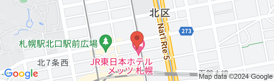 JR東日本ホテルメッツ札幌の地図