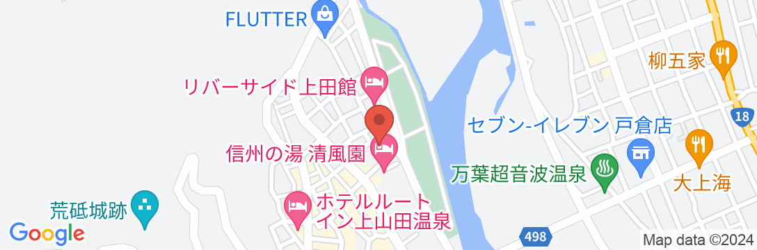 戸倉上山田温泉 玉の湯の地図