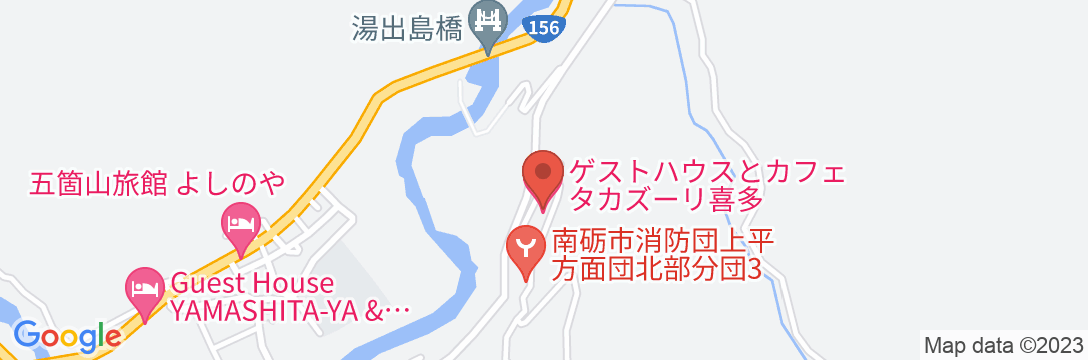ゲストハウス タカズーリ喜多の地図
