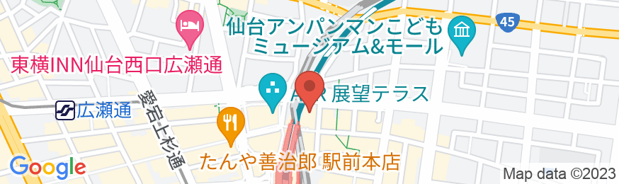アパホテル〈TKP仙台駅北〉の地図