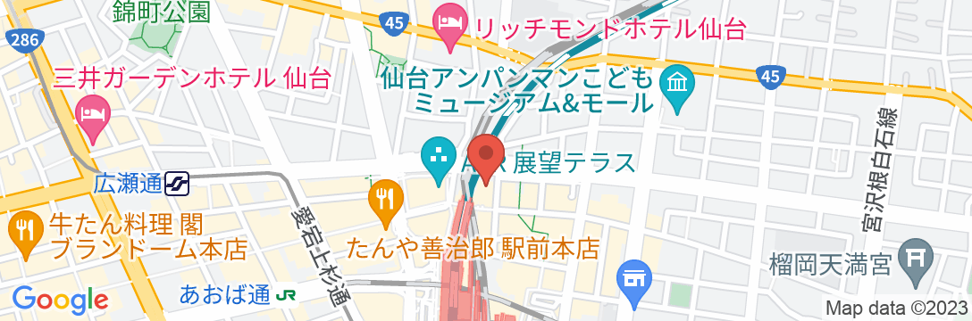 アパホテル〈TKP仙台駅北〉の地図