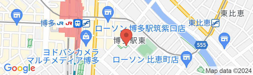 ホテルフラトン福岡博多の地図