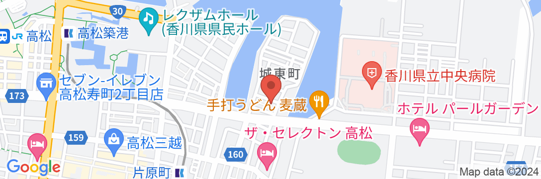 Alphabed 高松北浜EASTの地図