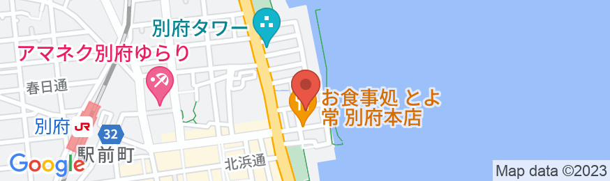 ゲストハウスサンライン別府の地図
