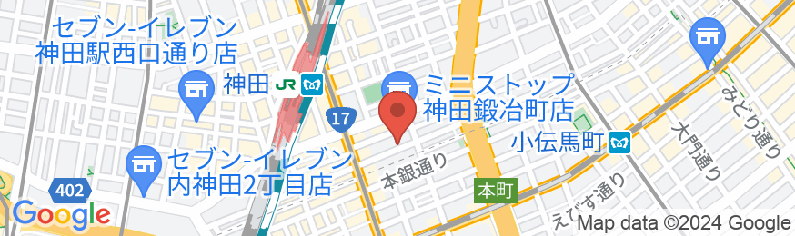 ホテルSUI神田byABESTの地図