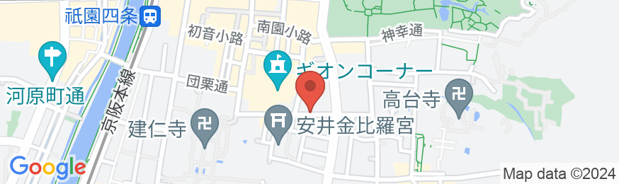 ホテル 祇園一琳の地図