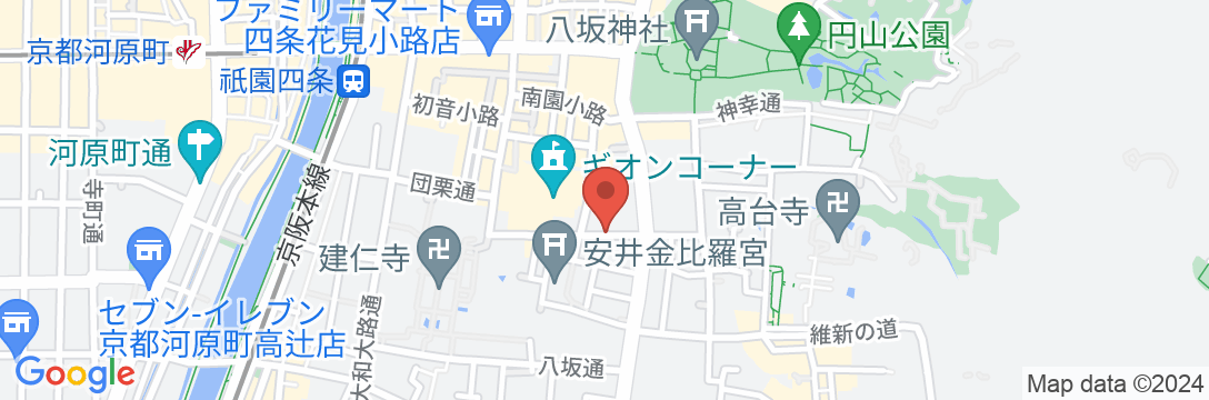 ホテル 祇園一琳の地図