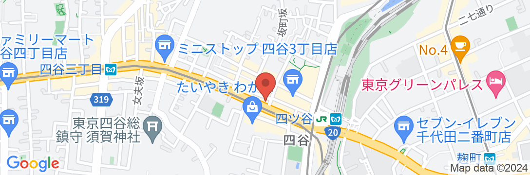 ホテル京阪 東京四谷の地図