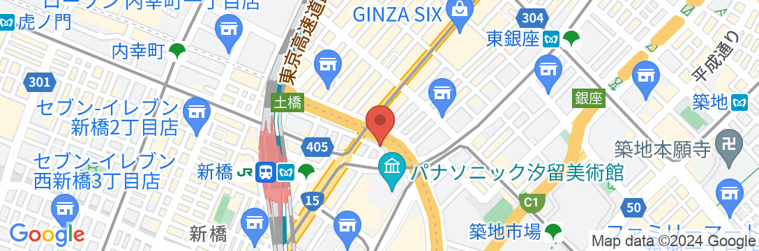 からくさホテルプレミア東京銀座の地図