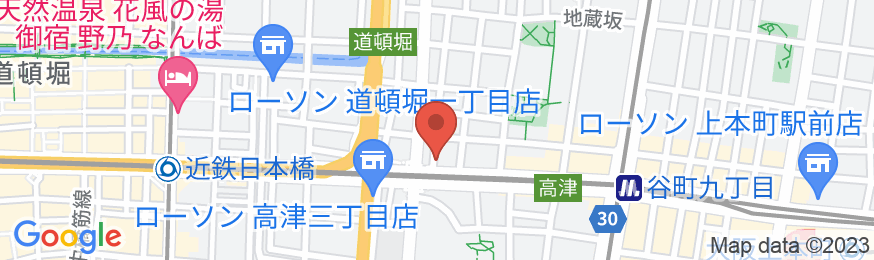 HOTEL AQUA<大阪府>の地図