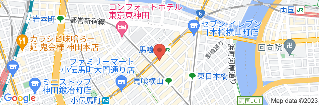 アパホテル〈日本橋 馬喰町駅前〉(全室禁煙)の地図